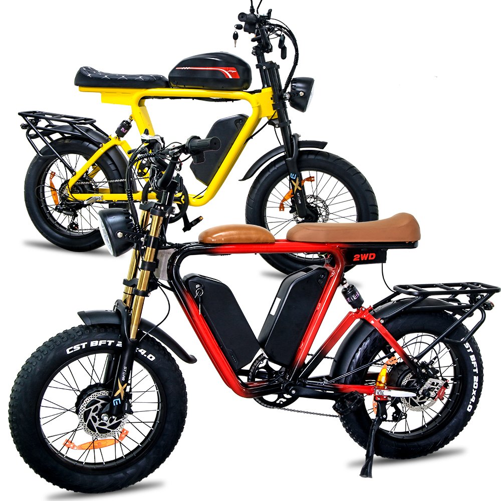 7 Speed 1000w Dual Motor Electric Bicycle 20 Wheel Size Fat Tire Electric Mountain Bike Adult Cheap Electric Bike 48v E-Bike