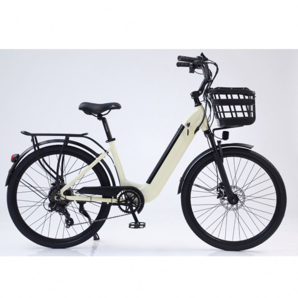2024 Best Price 36V 500W Fat Tire Electric City Bike 10AH Folding Beauty Design with Steel Fork for Street Use