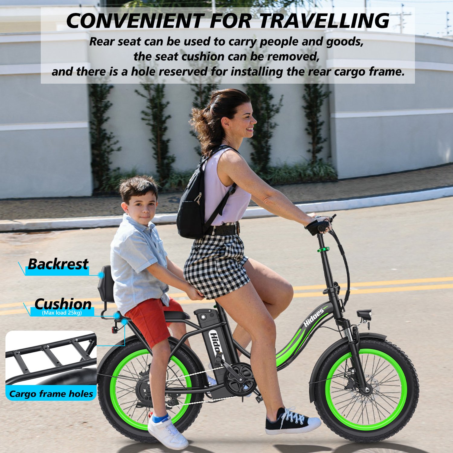 Hidoes 48v 750w HD-C1 Urban mid drive motor electric bike 20 inch city ebike women ebike