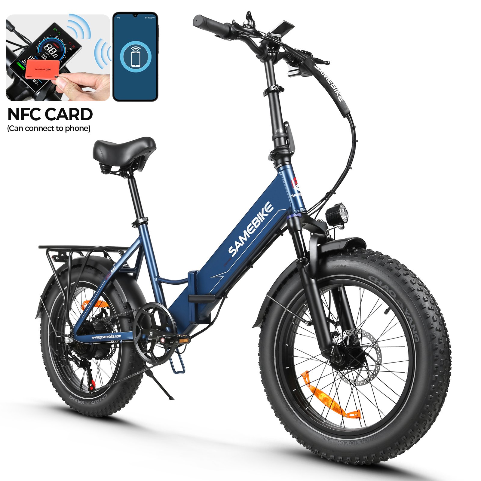 Overseas Warranty SAMEBIKE LOTDM200-II 750w all terrain mountain city 20*4.0 inch Fat tire electric bike
