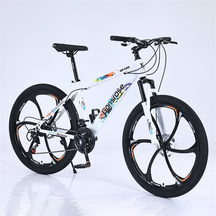 Made in China Carbon Steel 26 Sport Bike Mountain Bicycle for Adults 21 Speeds with Disc Brake Aluminum and Carbon Fibre Fork