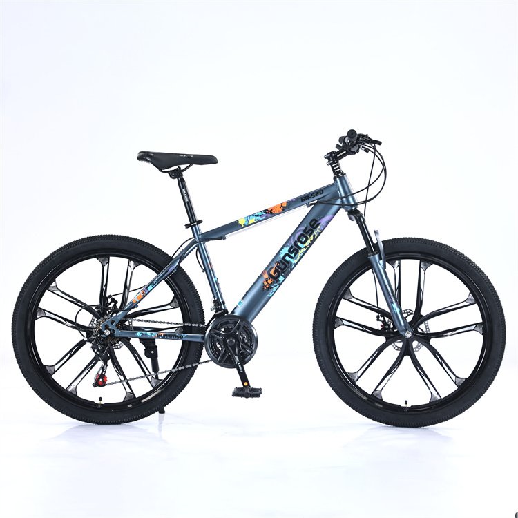Made in China Carbon Steel 26 Sport Bike Mountain Bicycle for Adults 21 Speeds with Disc Brake Aluminum and Carbon Fibre Fork