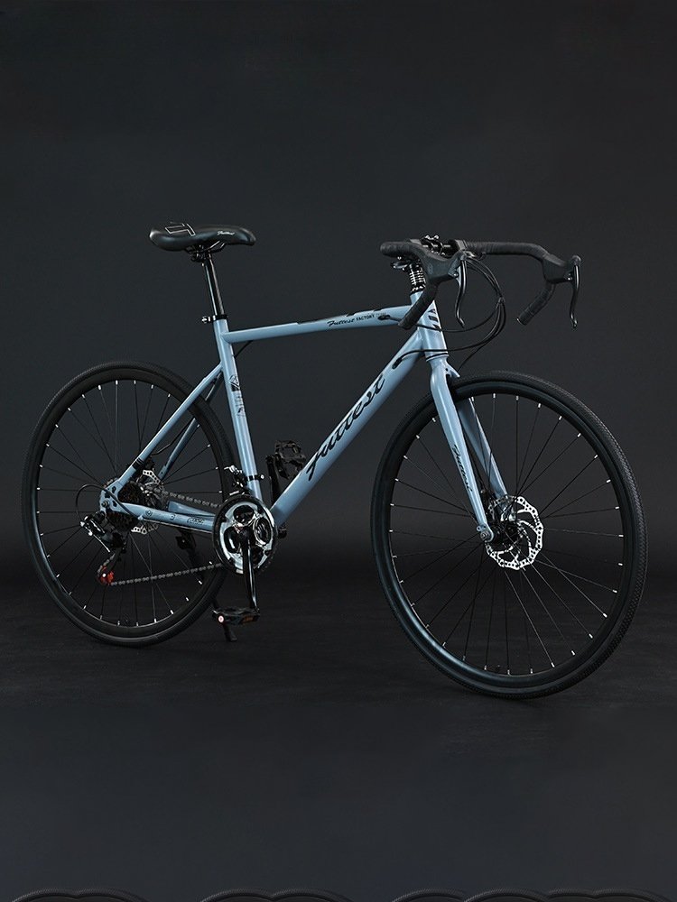 Road bike bend handlebar speed change 700C men's competition bike adult bike women's student high carbon steel 24 27 30 speed