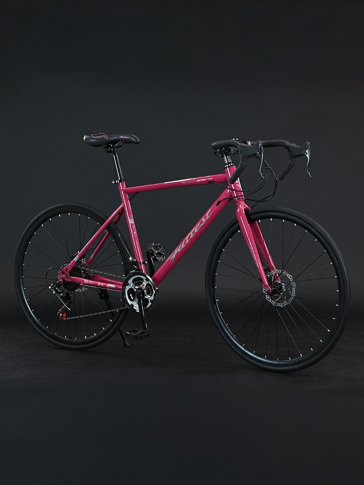 Road bike bend handlebar speed change 700C men's competition bike adult bike women's student high carbon steel 24 27 30 speed