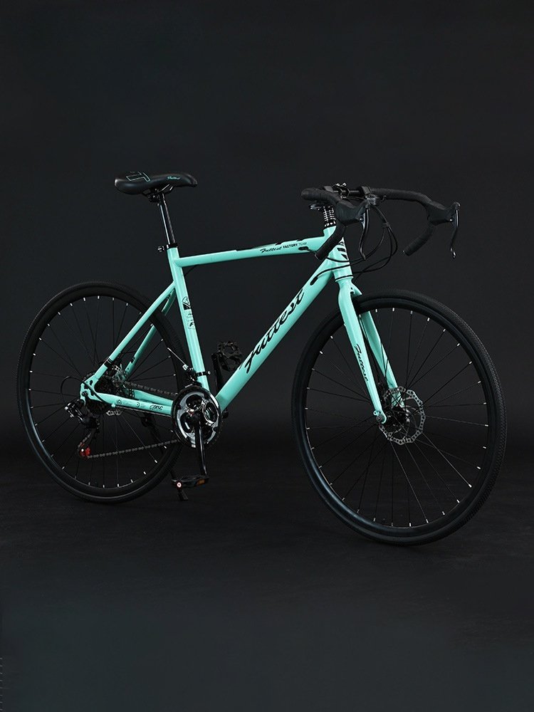 Road bike bend handlebar speed change 700C men's competition bike adult bike women's student high carbon steel 24 27 30 speed