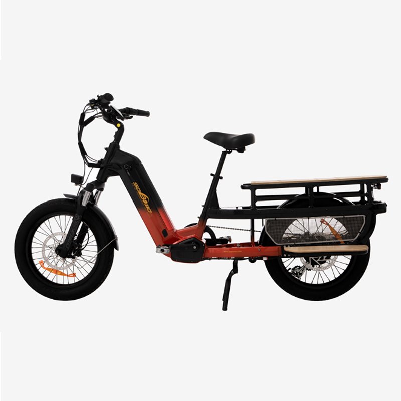 New arrival electric cargo bike 48v 1500W dual motor cargo ebike 20AH kenda bafang cargo e city bike with two baby seats