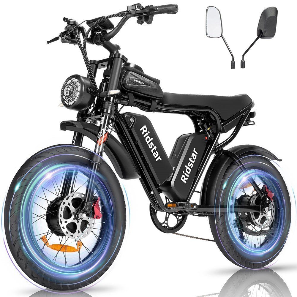 Ridstar Q20 PRO Dirt E Bike 2*1000W Motor Electric Dirt Bike 20 Inch Mountain Bike Off-Road 2000W