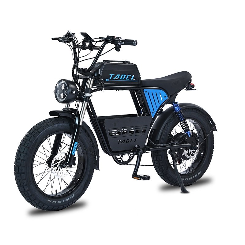US Ready Stock Sur Ron Cafe Racer Electric Fat Tire Dirt City E Bike 1 Piece 1000W 1500W For Adult Off-road 45 KM H With Basket