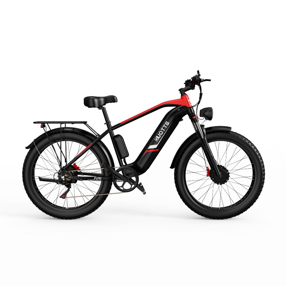 Hot sell High Quality E Bike with Pedals Dual Motor 26 inch Fat tireWholesale Fast Mountain Snow Bikes for Adults DUOTTS F26