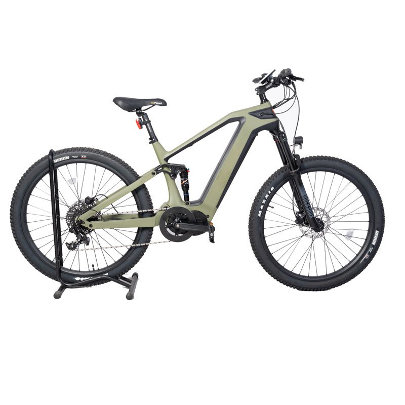 Electric Carbon Fiber bike full suspensions Electric MID Mountain Bike