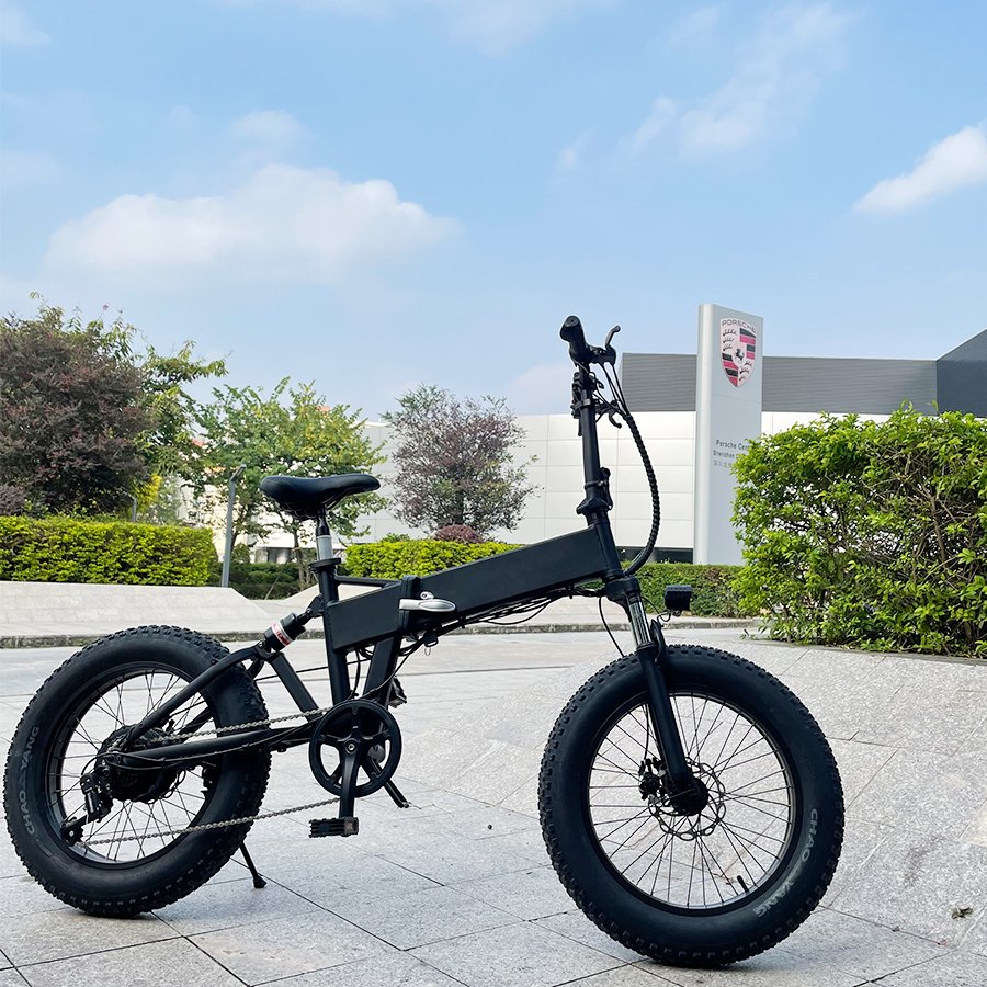 Us Warehouse 48v 1000w Foldable Full Suspension Cycle Snow Long Range Fat Tire Electric Mountain Bike