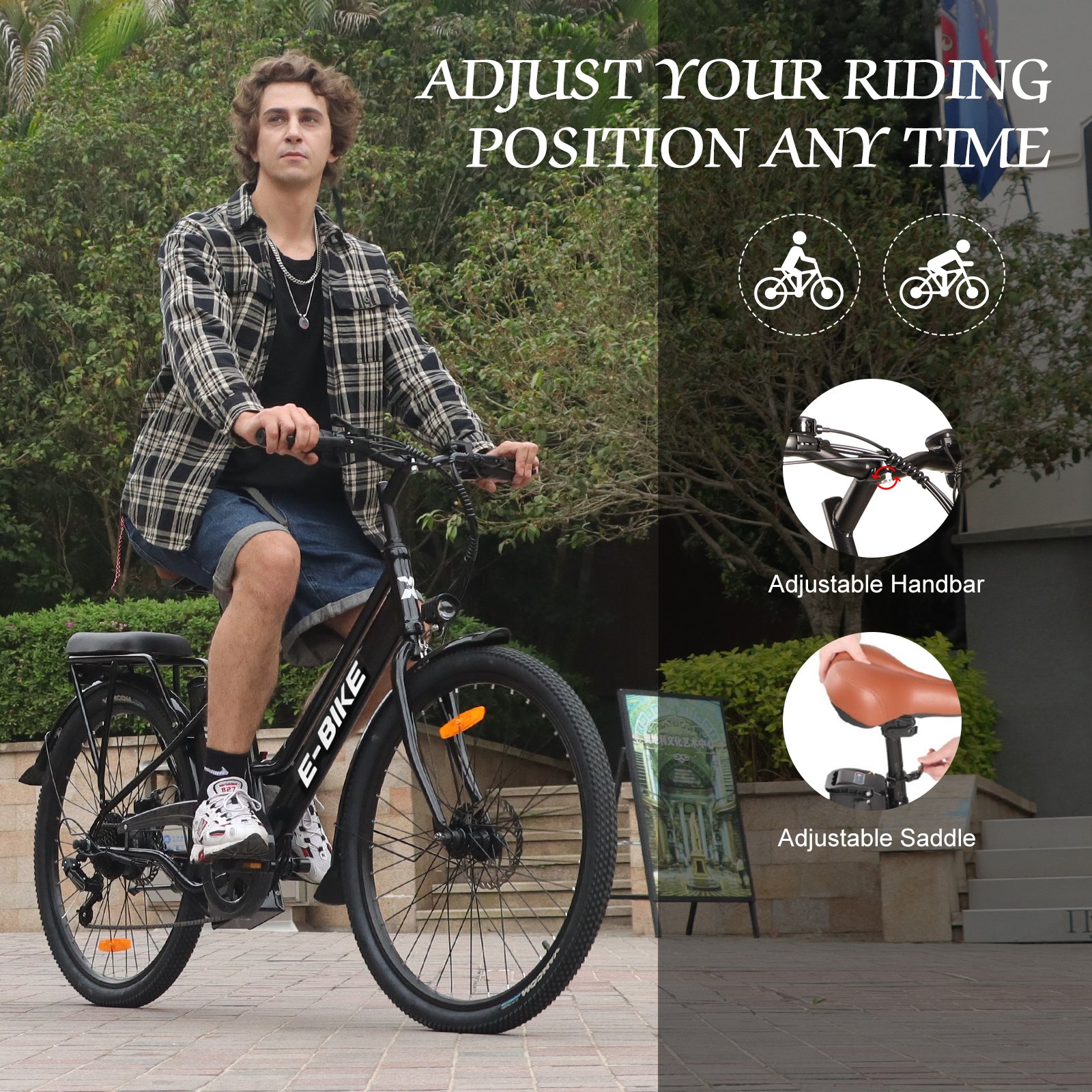 popular electric city bike 26-inch electric bicycle urban step through electric bike