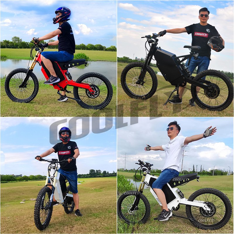2024 Super faster full suspension mountain ebike electric motorcycle 8000w sur ron motocross bike for sale
