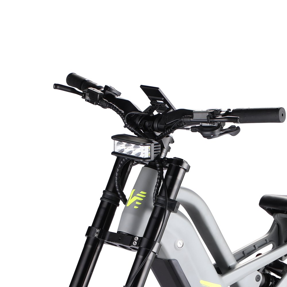 Mukuta Knight 24 Inch Fat Tire Foldable Electric City Bike 52V 1200W 40 Mph Electric Bike Kids Electric Bike 20Ah