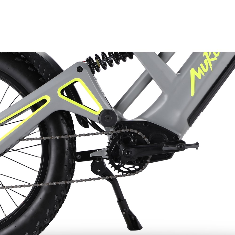 Mukuta Knight 24 Inch Fat Tire Foldable Electric City Bike 52V 1200W 40 Mph Electric Bike Kids Electric Bike 20Ah