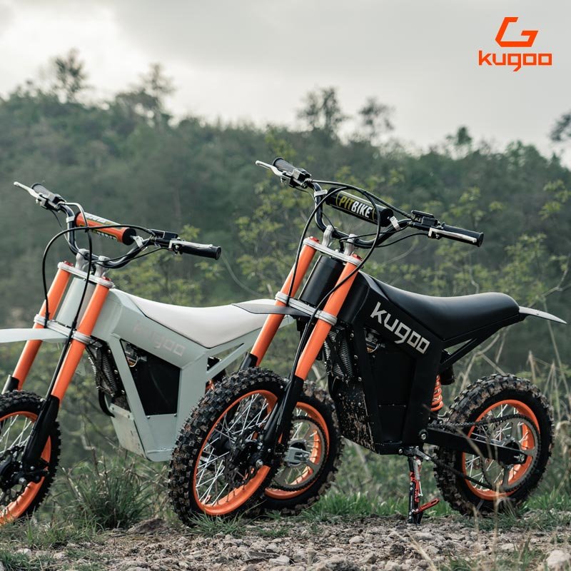 KUGOO 2024 New Design EV Dirt Bike Powerful Motor 1500W 3000W 150 Nm Torque Adults Electric Mountain Bike Motorcycle