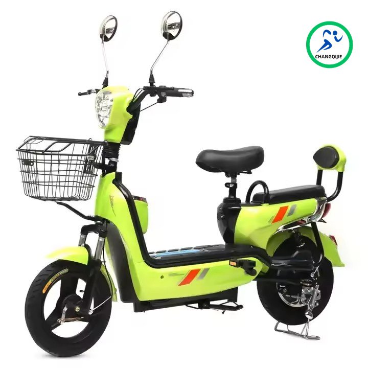 Dual-Seater Electric Scooter Moped LED Front Light Convenient Pedals Rear Hub Motor 3 Speed Digital Smart Lead-Acid Battery