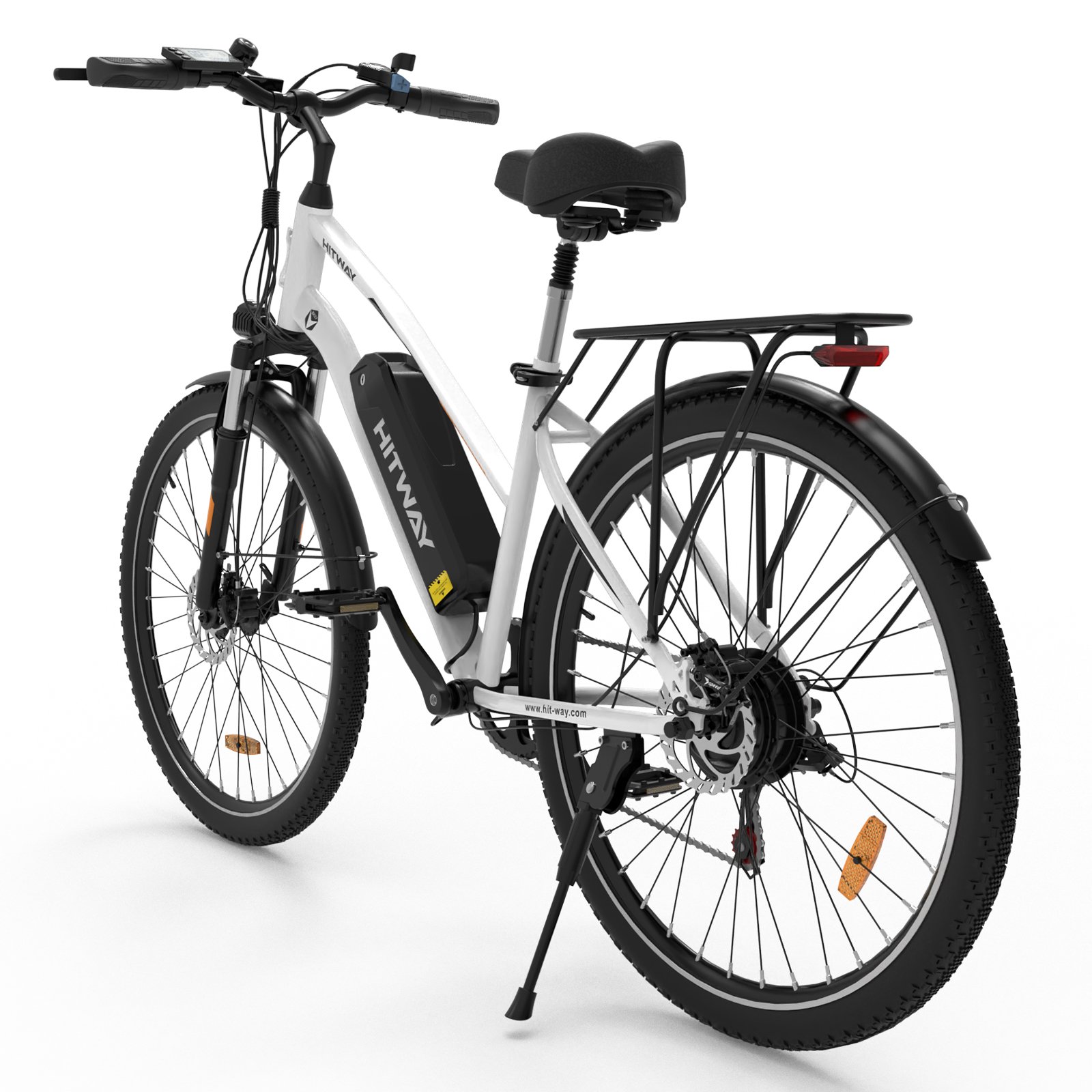 US Warehouse 28'' BK27M Hitway Electric Bike for Adults 500W Brushless Motor Ebike 25 MPH Removable Battery Electric City Bike