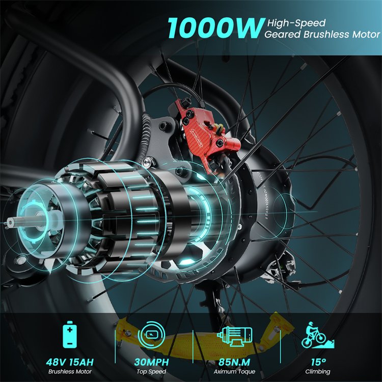 EU USA stocks Fashion mountain electric bike 500W 1000W 15A 10A 48V elctr bike Carbon fiber aluminum alloy 20*4 e bike 2000W