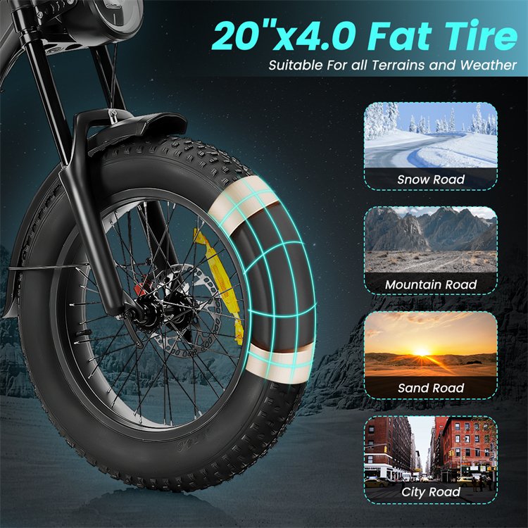 EU USA stocks Fashion mountain electric bike 500W 1000W 15A 10A 48V elctr bike Carbon fiber aluminum alloy 20*4 e bike 2000W