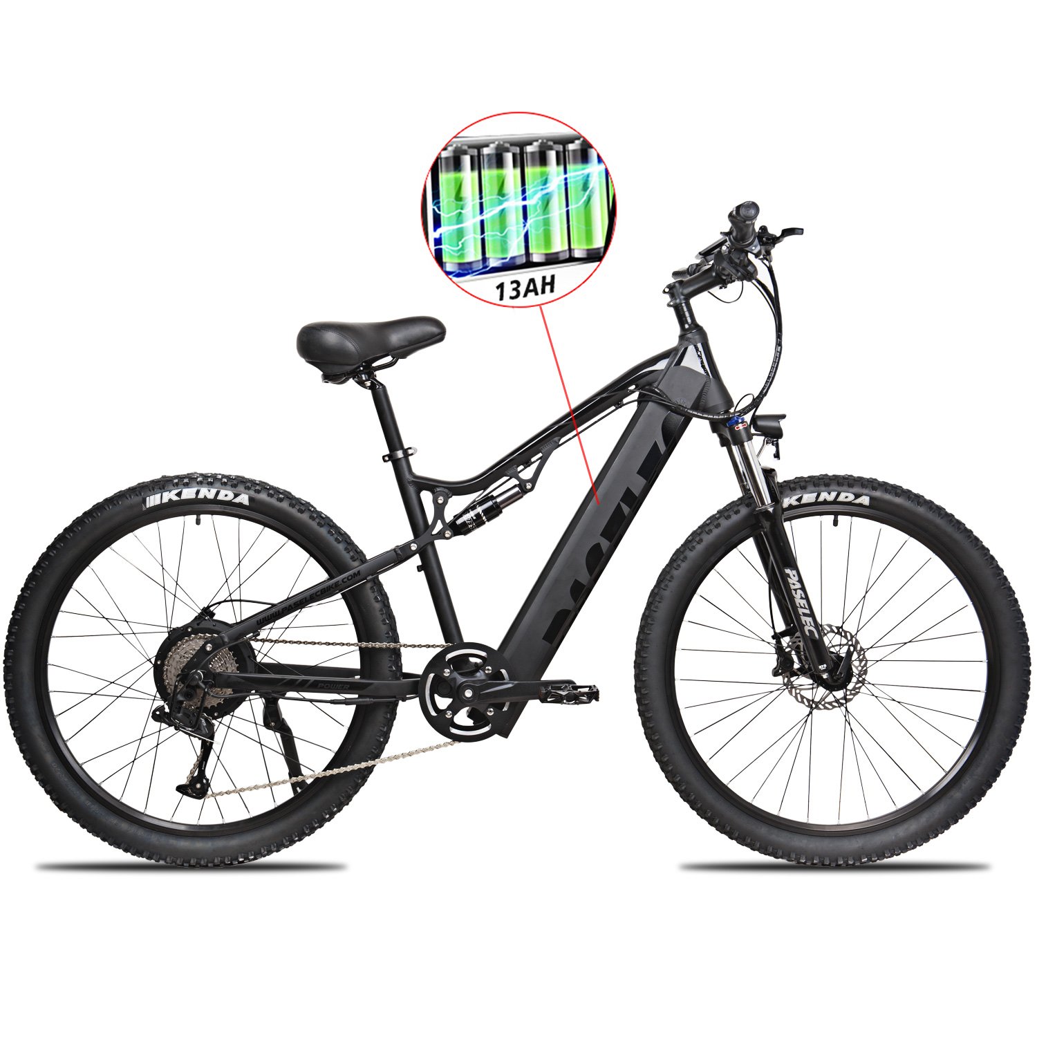 Wholesale electric bicycle Full Suspension Mountain ebike 500W motor