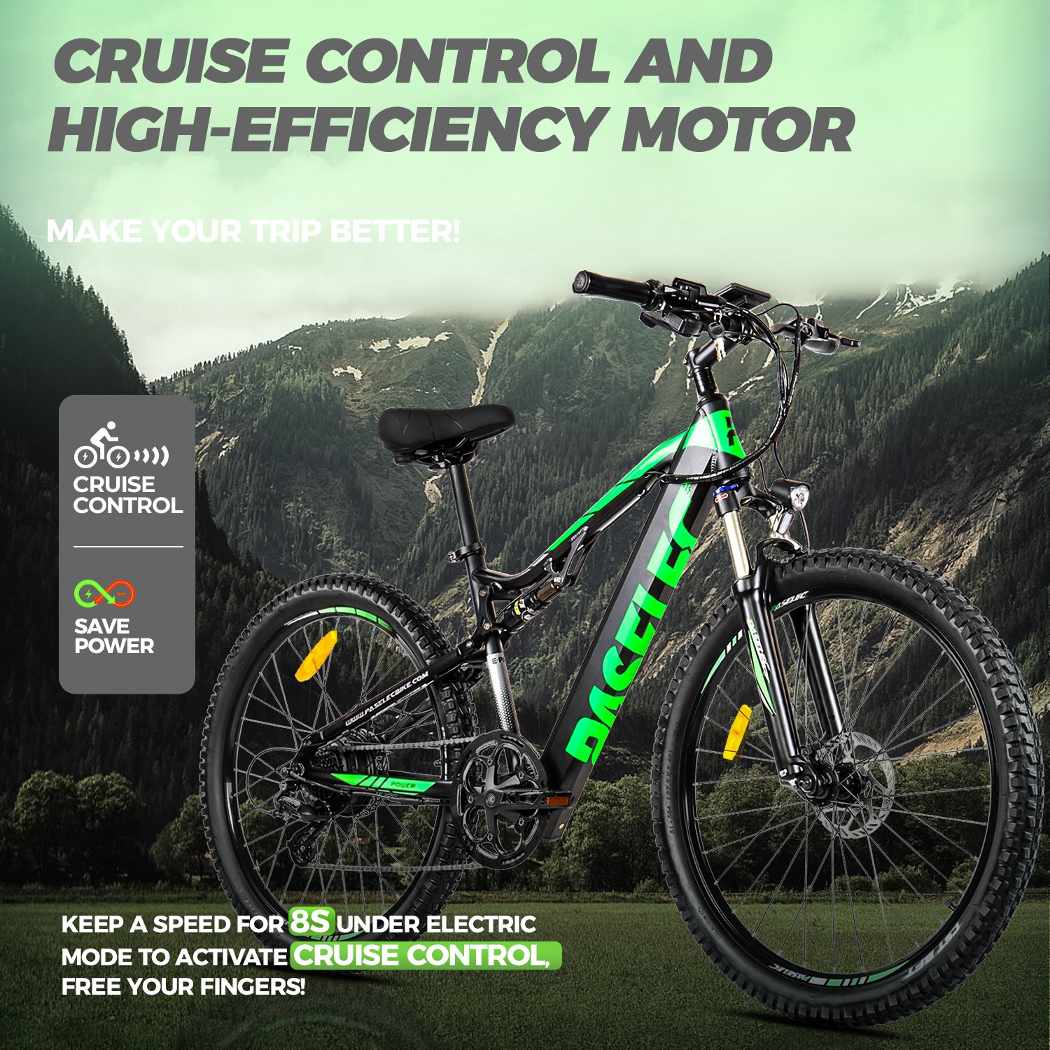 Wholesale electric bicycle Full Suspension Mountain ebike 500W motor