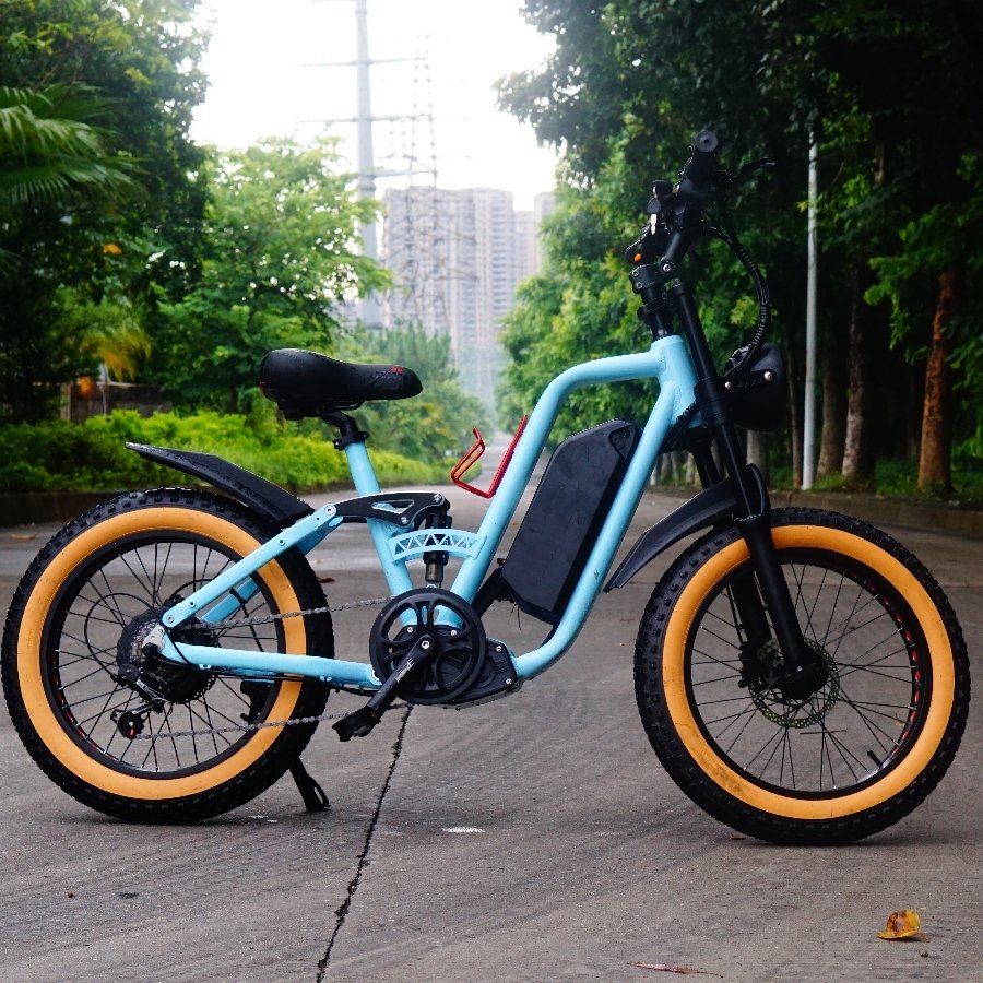 2024 Step Thru New Electric Bike 1000W Bafang Motor 52V22Ah Battery Anti-punctured Fat Tire Aluminum Alloy frame City ebike