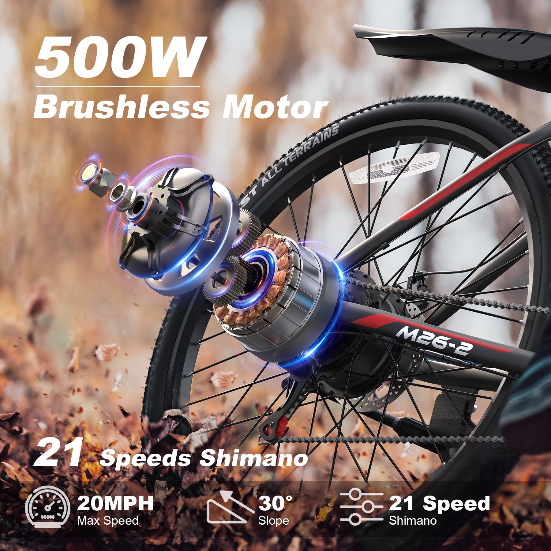 VARUN Brand UK EU Stock Warehouse Drop Shipping Ebike Electric Mountain Bike 48v 500w Aluminium Electric Bicycle