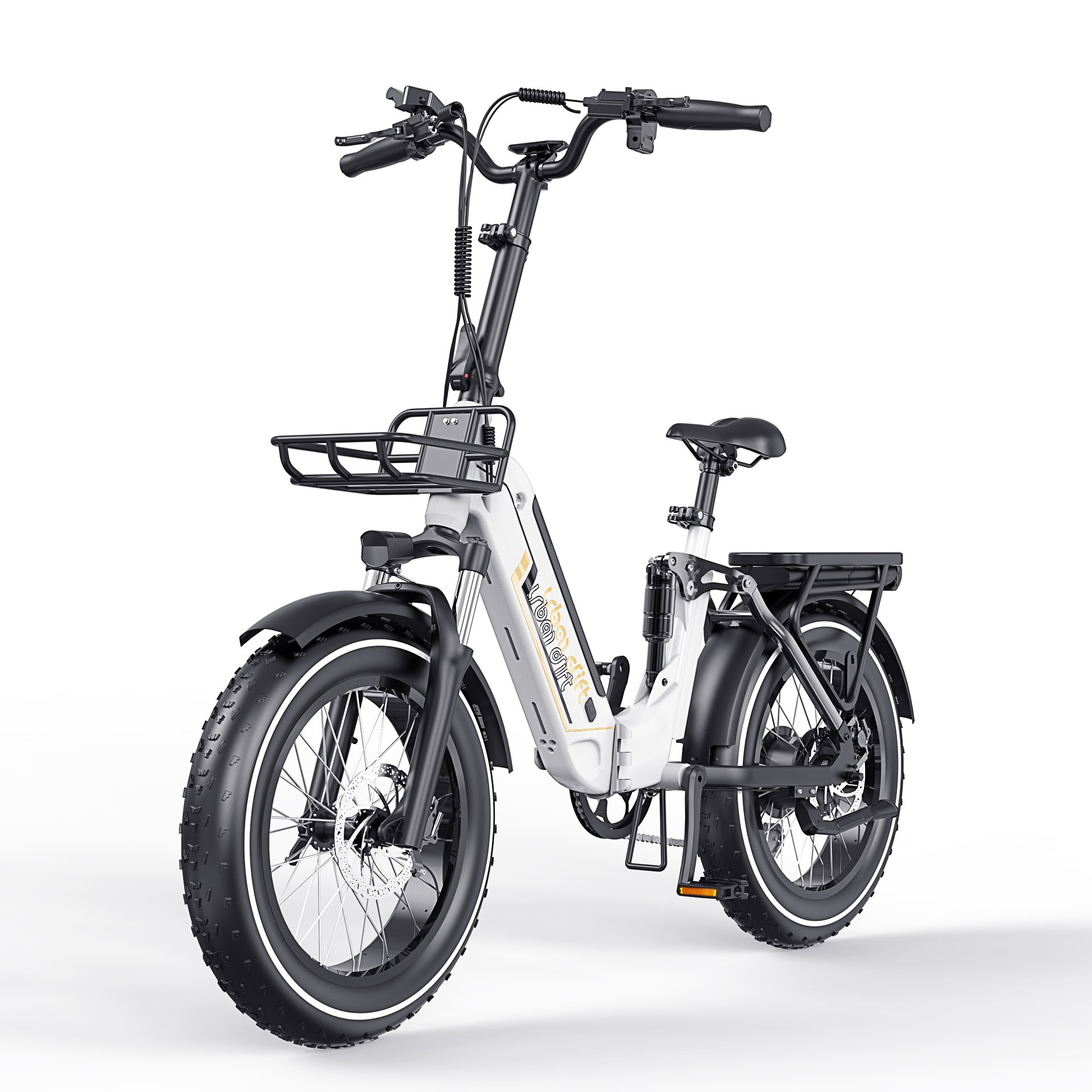 Zumi 20 Inch 30Ah Full suspension Folding Electric Fat Tire Bike for City and Mountain Use 100W 250W 750W Motors