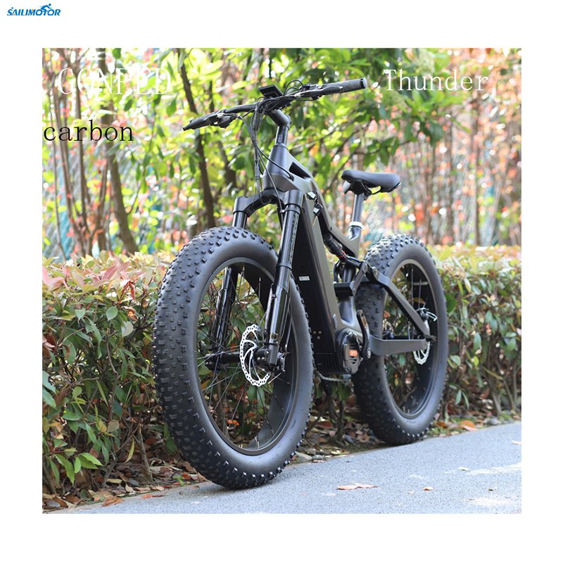 Carbon fiber Bafang M620 48V 1000W mid drive motor Full suspension electric bike with color LCD display C18