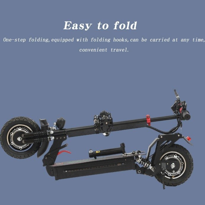 OEM Electric Scooter from China Single Drive Rear Wheel with Dual Drive Dual Mechanical Disc Brake