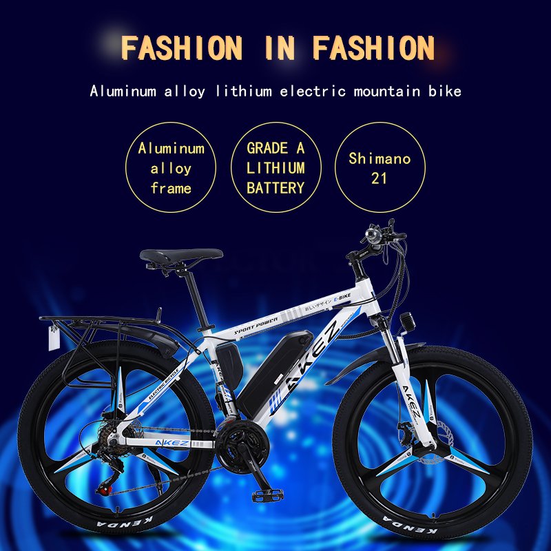 Aluminum alloy electric bike 21 speed electric bicycle for adult 26 inch mountain ebike double disc brake 36v 350w e bike