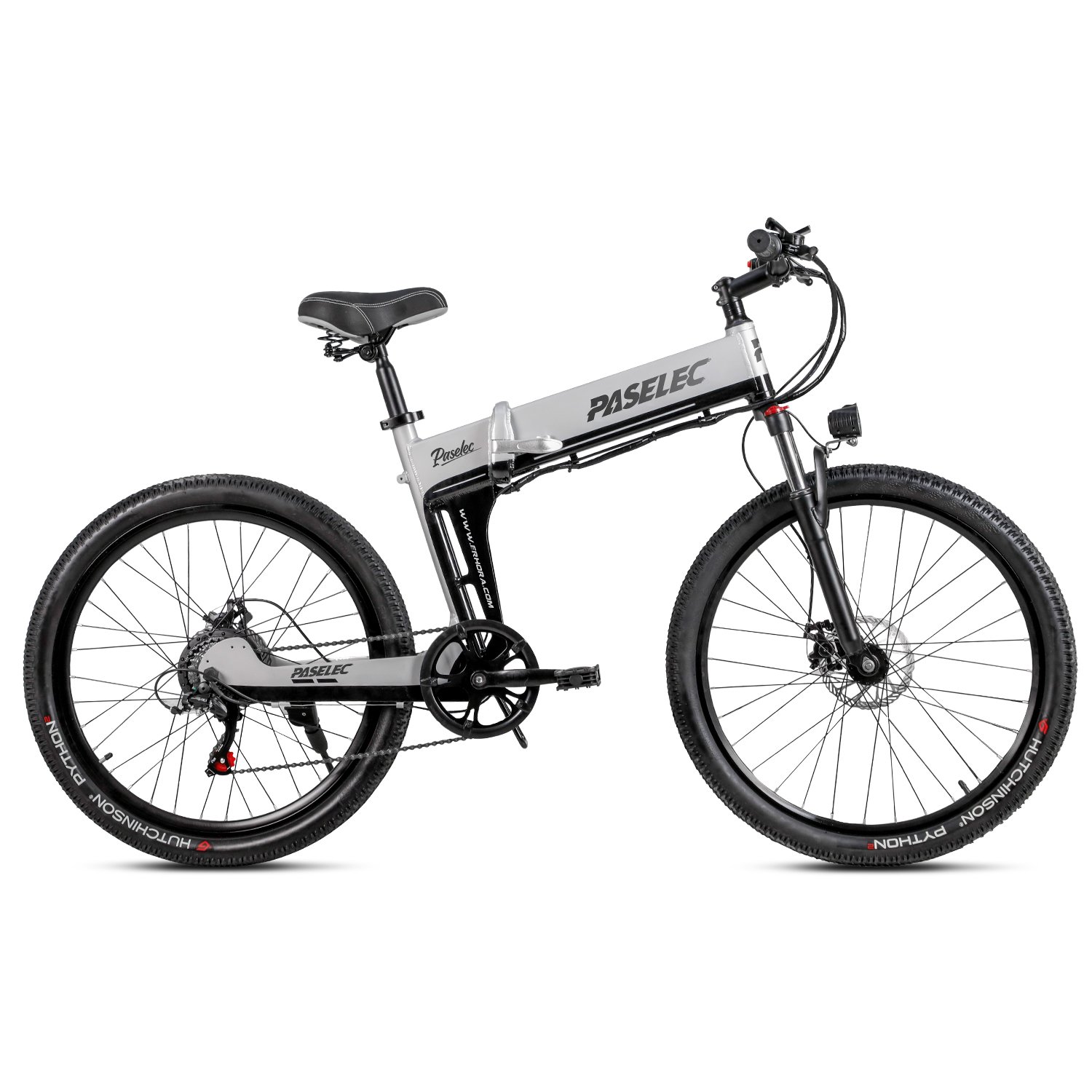 PASELEC Folding Electric Mountain Bike ebike big electric bike with Lithium Battery Full Suspension