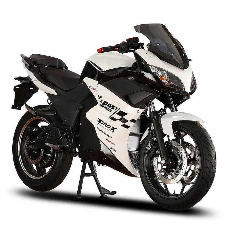2024 High-Performance Electric Sportbikes Racing Motorcycles with 2000W Motor Speed 70km/h 72v 45ah Battery 80km Range