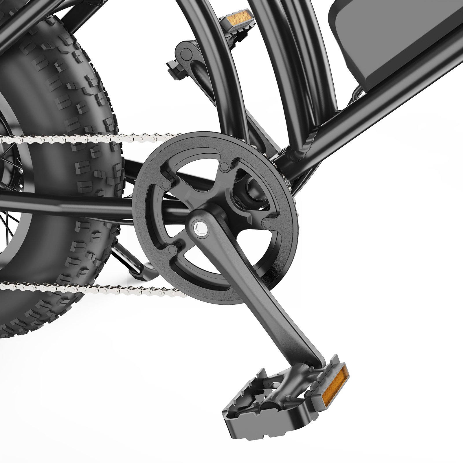 16x4" Fat Tire Ebike 48V 20AH Dual Lithium Battery Retro Electric Bike 40km Disc Brake 6 Speed Vintage Cruiser Ebike