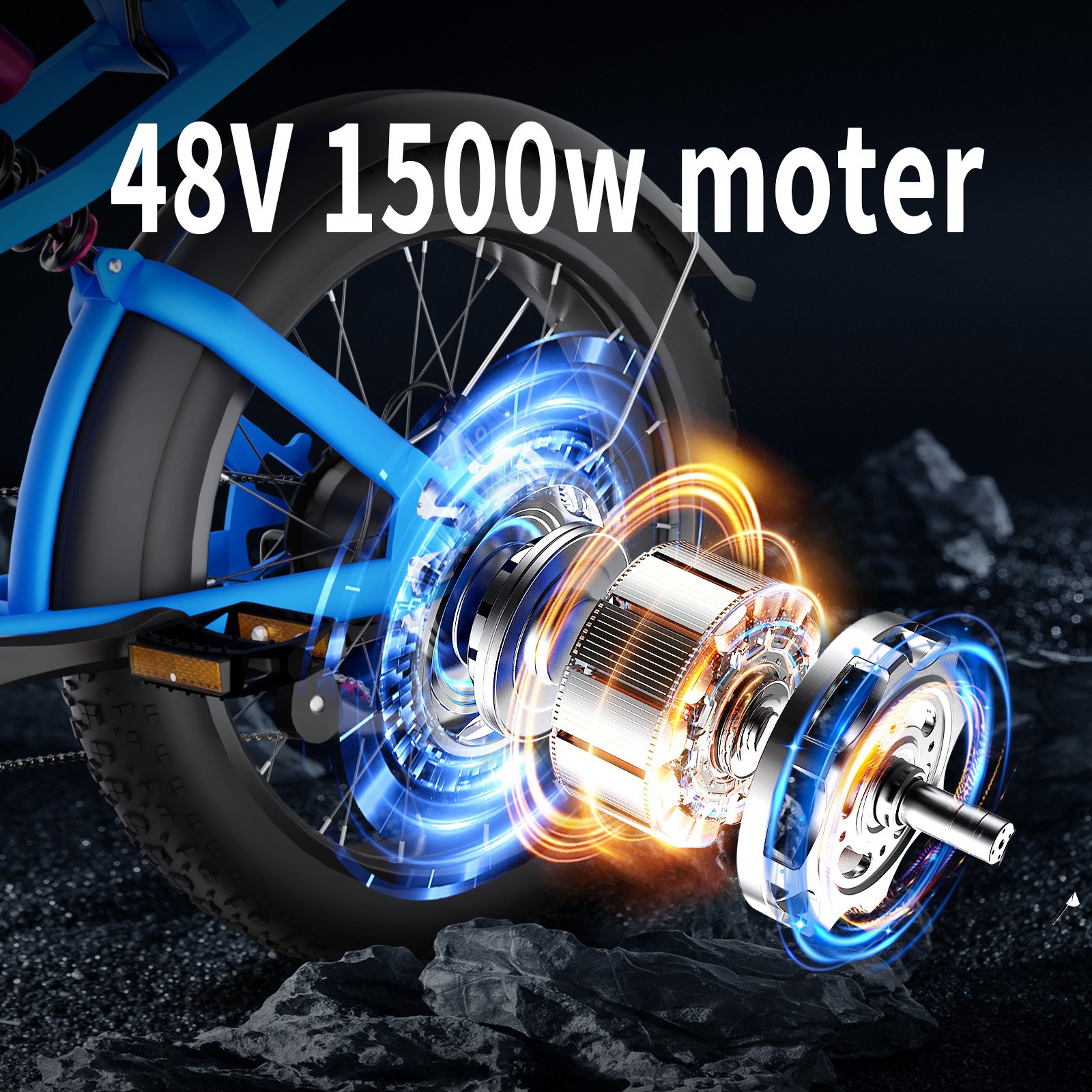SU8 20inch electric bicycle for adults 1500w Fat Tire E-bike electr bike Electric Mountain Bike