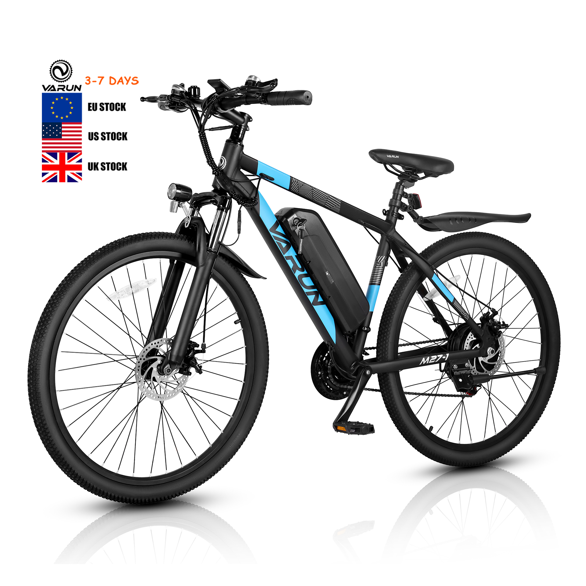 VARUN USA Warehouse Stock Free Drop Shipping 21 Speed 500w 13AH 48V Electric Mountain Bike Lightweight MTB
