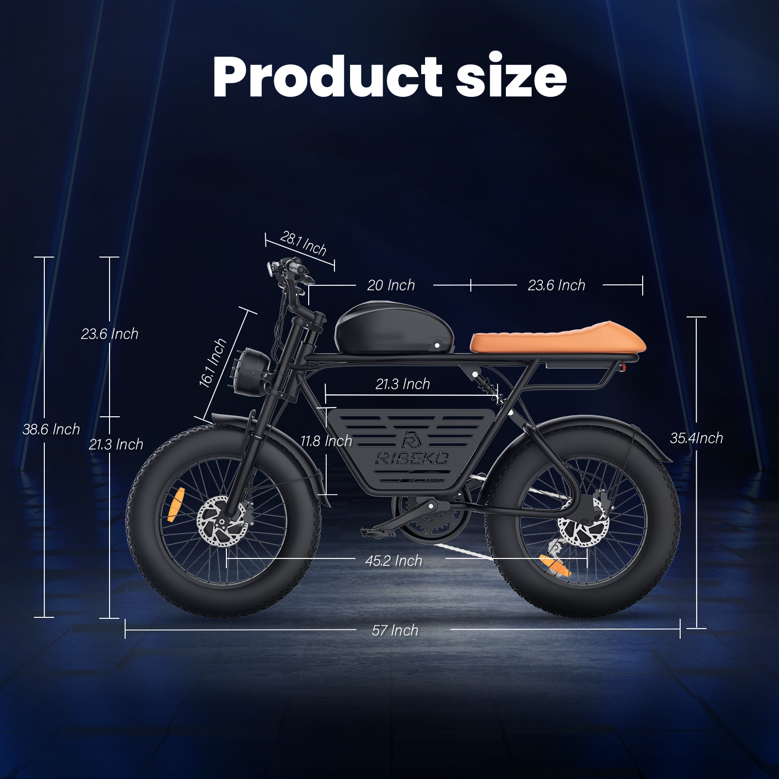 USA Warehouse 48V 26Ah Big Capacity Ebike 20 Inch Fat Tire Electric Mountain Bike Dual 500W Long Range Electric Bicycle