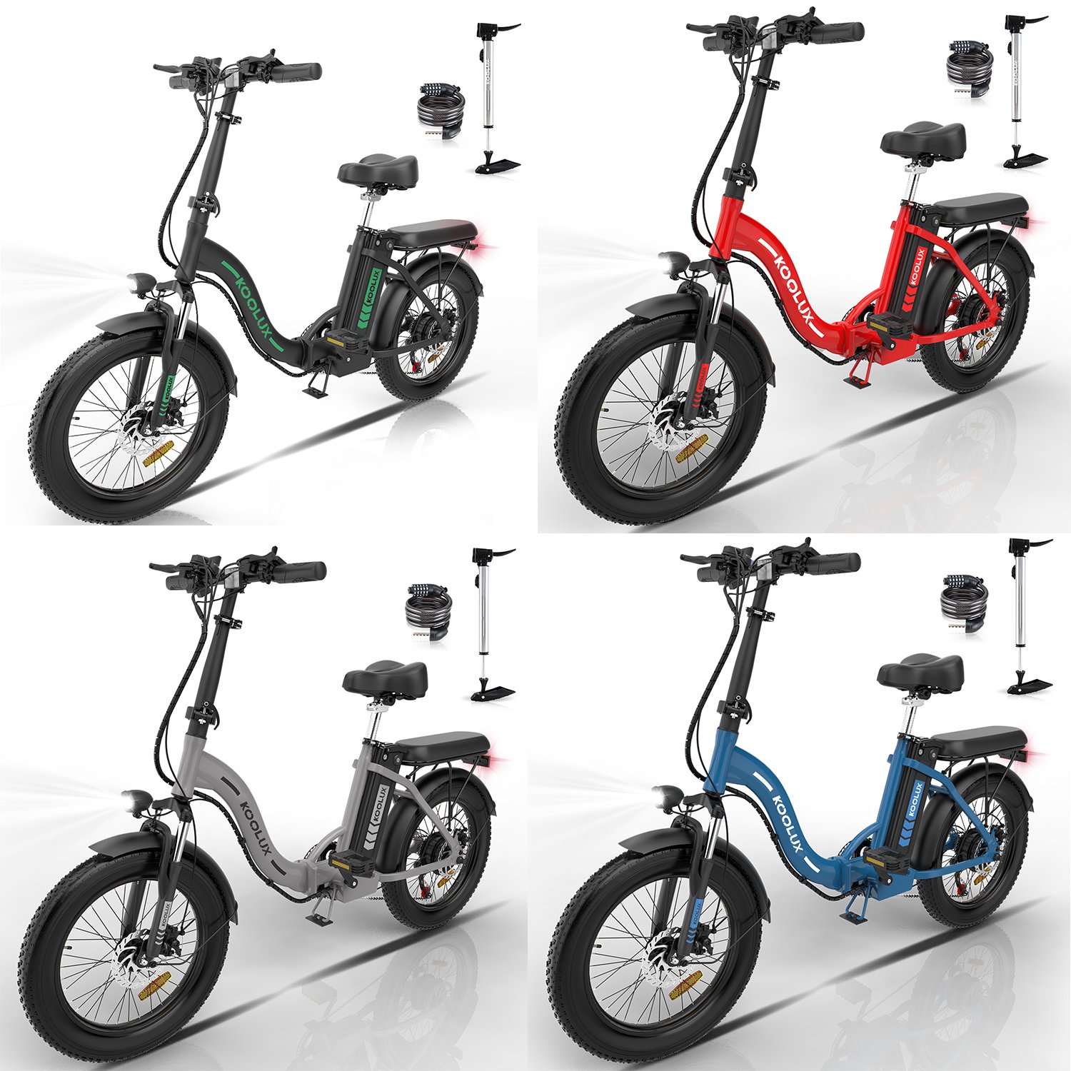 KOOLUX 250W/750W 48V/36V 11.2Ah/14Ah 20 Inch Electric Bike for Adult Road Bicycle Good Quality City Bike Bicycle