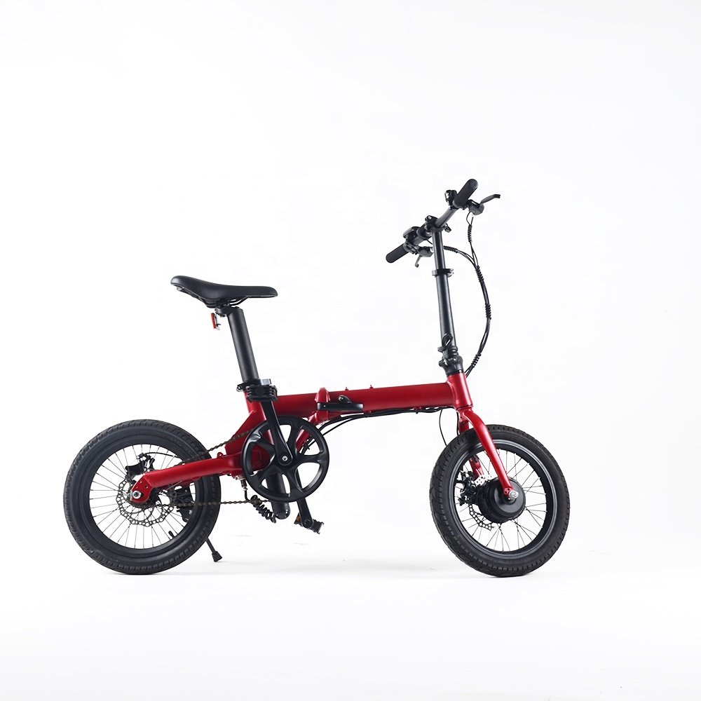 Hot Selling 16-Inch Foldable E-Folding Electric Bicycle Smart 36v Electronic City Bike Adults Children 25km/h Speed 350w Tube