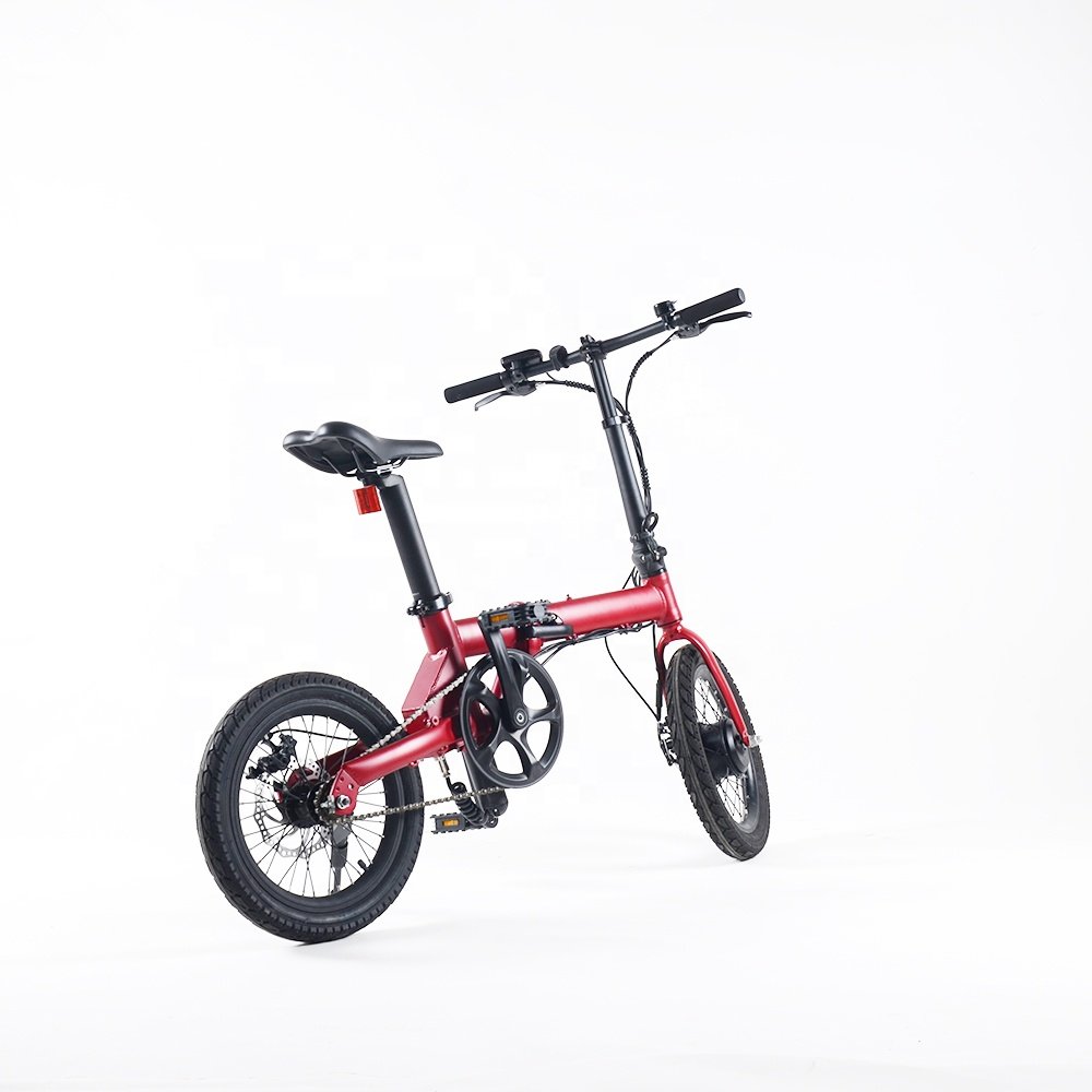 Hot Selling 16-Inch Foldable E-Folding Electric Bicycle Smart 36v Electronic City Bike Adults Children 25km/h Speed 350w Tube