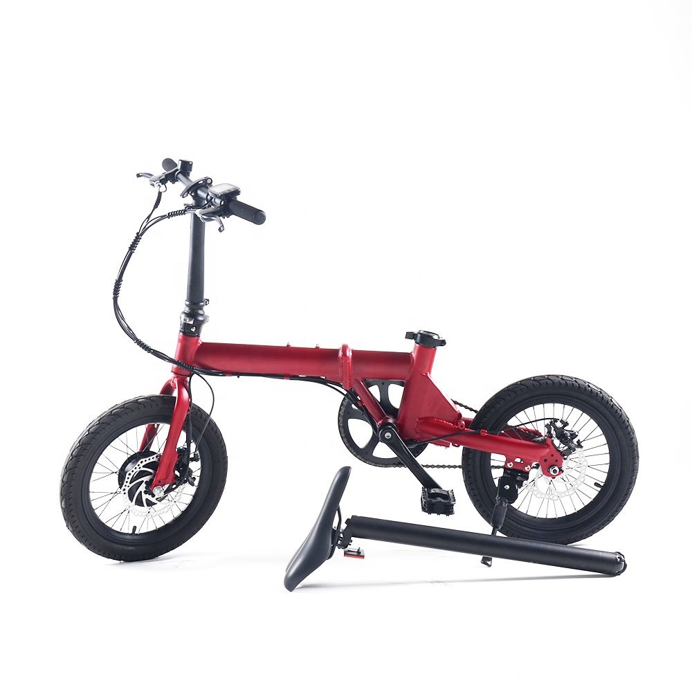 Hot Selling 16-Inch Foldable E-Folding Electric Bicycle Smart 36v Electronic City Bike Adults Children 25km/h Speed 350w Tube