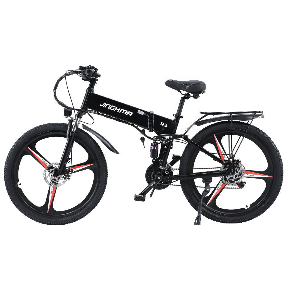 China Factory EXW FOB CIF Electric City Bike JINGHMA R3 800W48V12.8Ah 26 inch 21 Speed fat tire electric snow bicycle