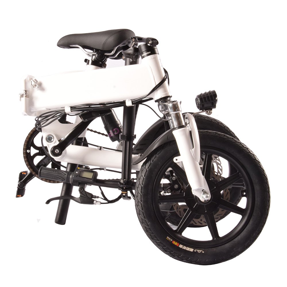 2022 Most Popular 14inch 14 inch 14'' 2 Wheels Full Suspension 36v Fold Ebike Folding E Bike Electric Bicycle for Adults