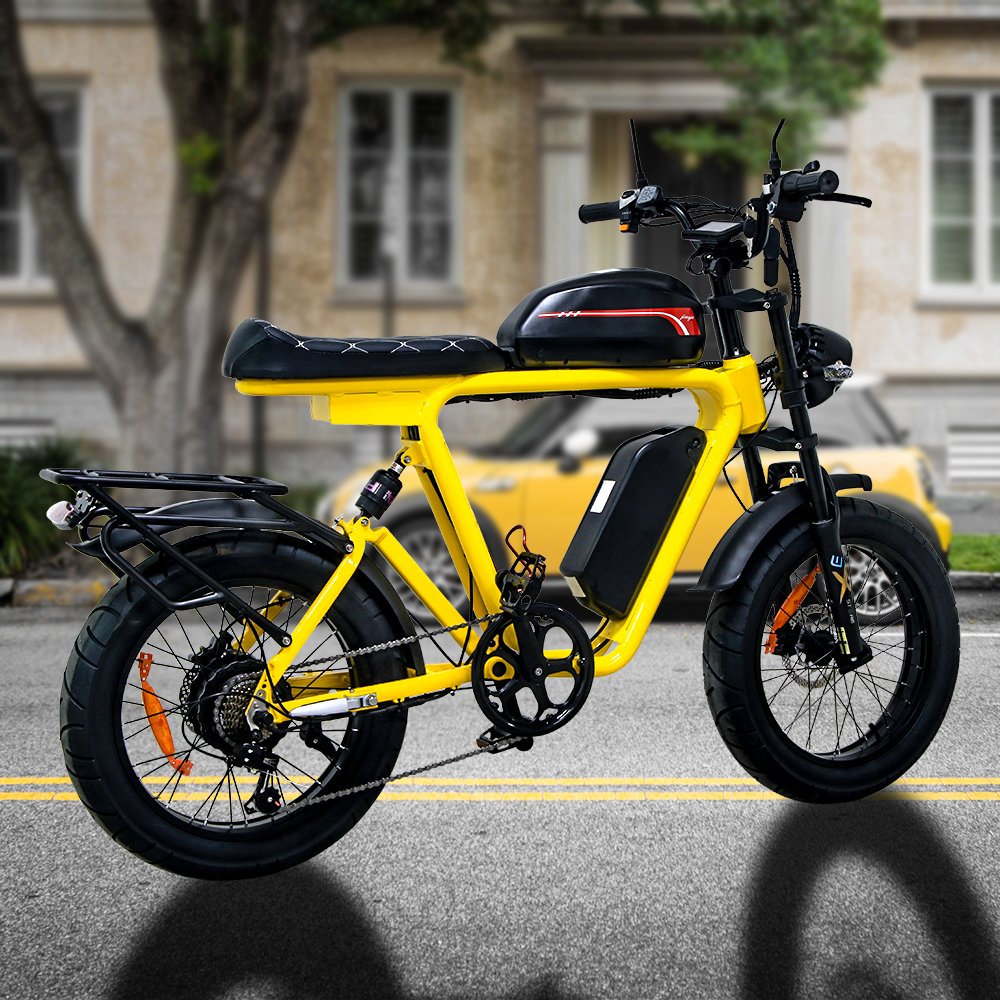 48V 22Ah Electric City E Bike7Speed Sport Pedal Assist Ebike Electric Bicycle Fat Tire Electric Bike 1000 Electric Mountain Bike