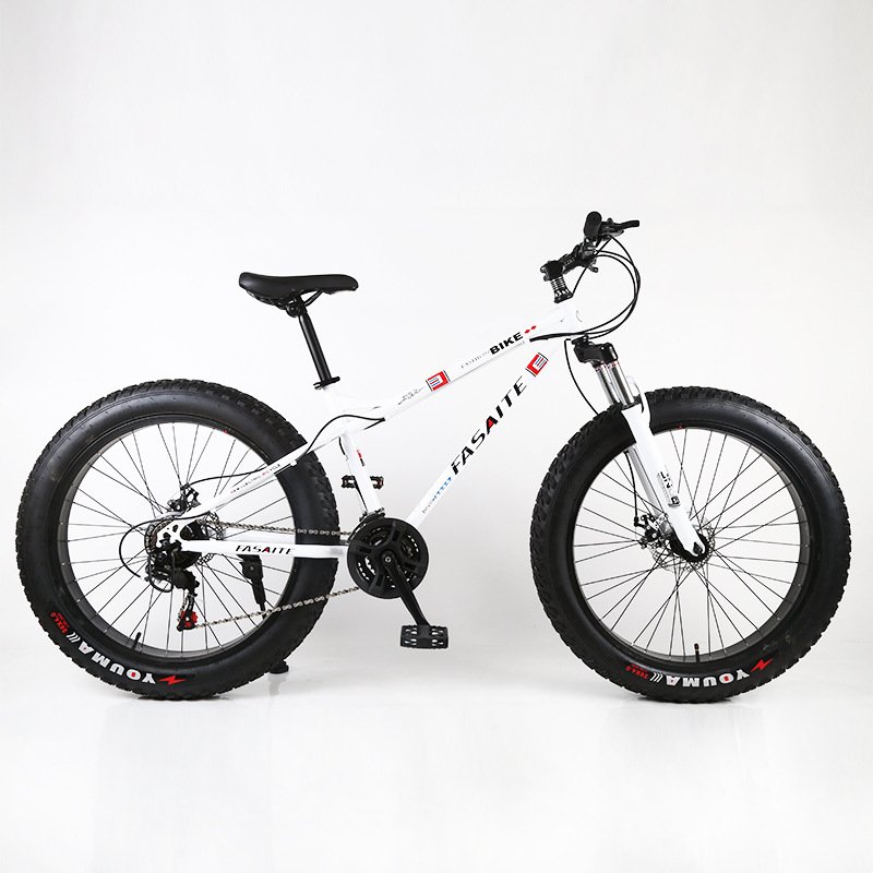 24 26 inch snow bike Fat Tire bicycle mountain bike disc brake carbon steel beach bike 21/24/27 speed cheap wholesale