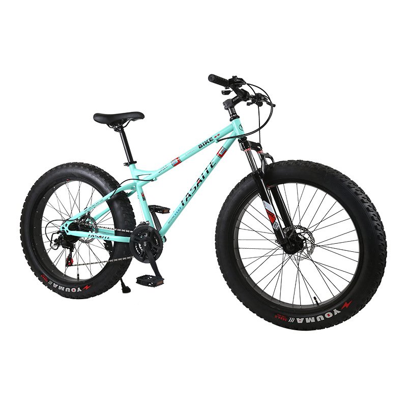 24 26 inch snow bike Fat Tire bicycle mountain bike disc brake carbon steel beach bike 21/24/27 speed cheap wholesale