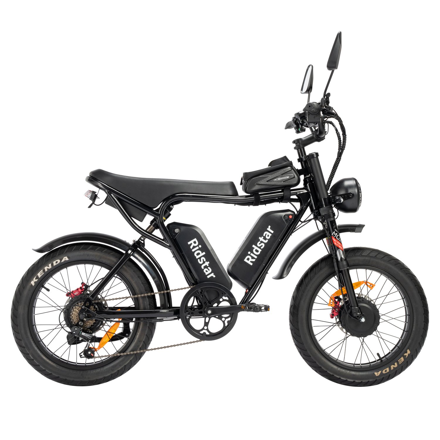 Factory OEM ODM Dual Motor Dual Battery Electric Mountain Bike 2000W 52V 40AH Long Ride Electric Bike For Adults