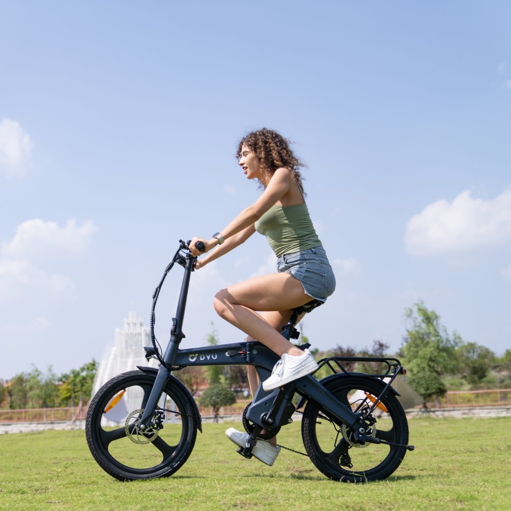 2024 DYU T1 Europe Poland Warehouse Ebike 250w 36v Battery folding e bike Electric City Bike For Woman