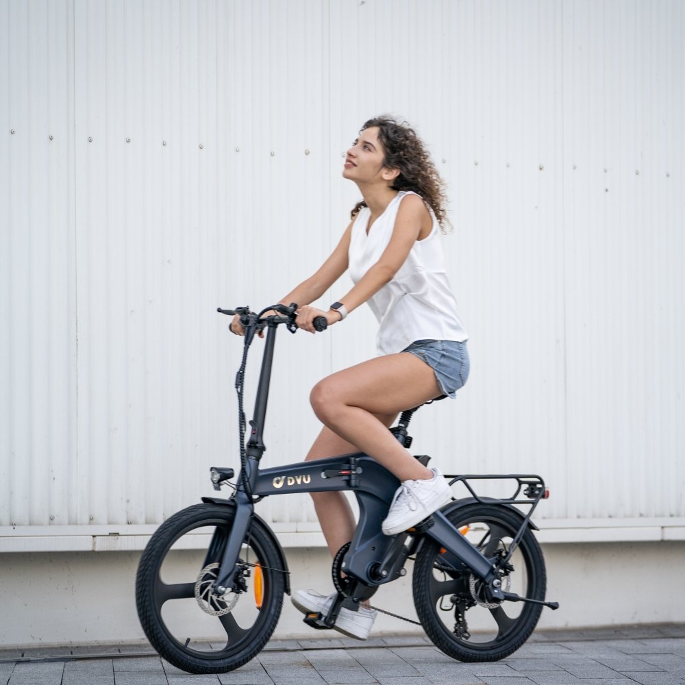 2024 DYU T1 Europe Poland Warehouse Ebike 250w 36v Battery folding e bike Electric City Bike For Woman